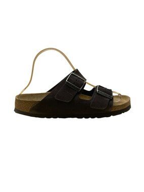 Birkenstock Women’s Gray Suede Adjustable Strap Soft Arizona Sandals Size  L8/M6